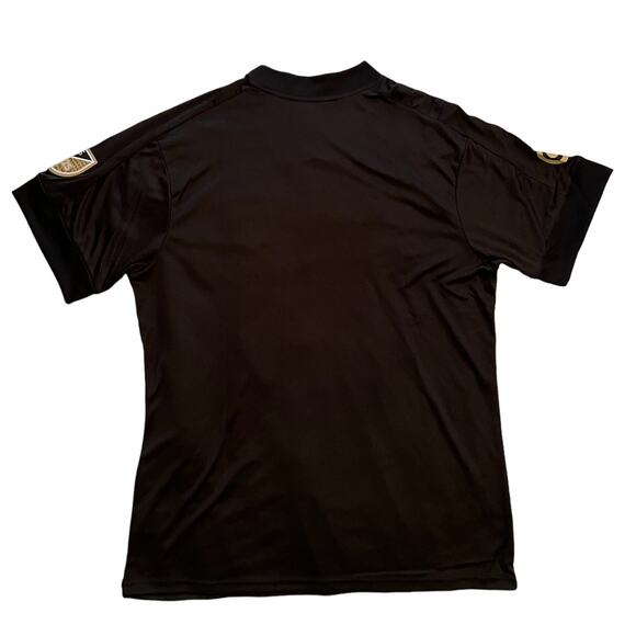 NWT Adidas Los Angeles LA Football Club 2020 Home Authentic Jersey Blk/Gold 2XL - Picture 2 of 3